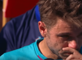 En larmes, le discours magique de Wawrinka après sa défaite contre Federer