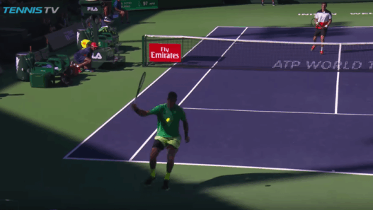 Le tweener+lob de Del Potro aura bien été le point d’Indian Wells