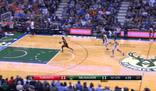 Le sauvetage illégal de Giannis Antetokounmpo sur le lay-up de Kyle Lowry
