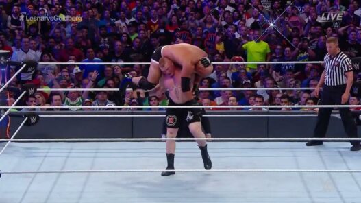 Brock Lesnar dégomme Goldberg à WrestleMania 33