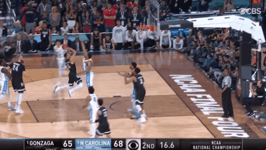 Gonzaga vs. North Carolina - Le contre Kennedy Meeks