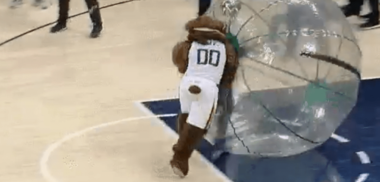 La mascotte du Jazz défonce un fan des Clippers qui avait embêté un gamin