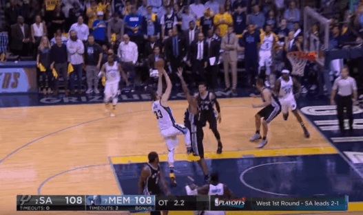 Marc Gasol claque le Game-Winner contre les Spurs