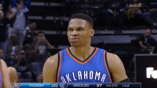 Russell Westbrook magnifique contre les Memphis Grizzlies