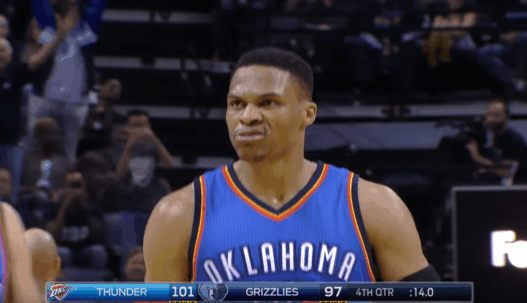 Russell Westbrook magnifique contre les Memphis Grizzlies