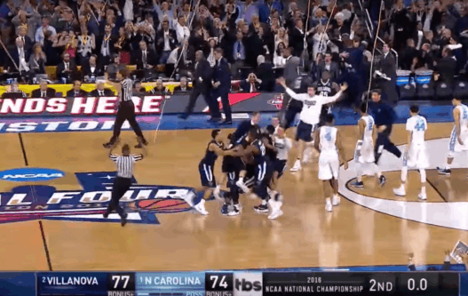 Quand Villanova remportait le titre NCAA au buzzer contre North Carolina