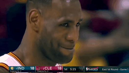 Le très gros marcher de LeBron James contre les Pacers