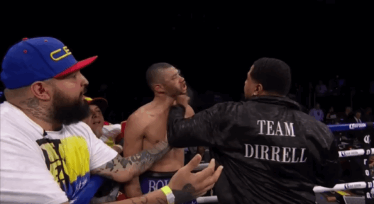 Dirrell l’emporte par disqualification et son oncle envoie un parpaing à Uczategui