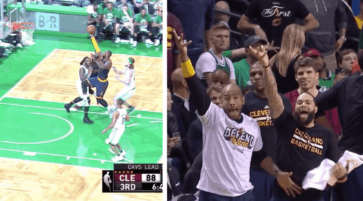 LeBron James fume toute la défense et fait exploser le banc des Cavs