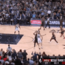Le contre ultra clutch de Manu Ginobili sur James Harden