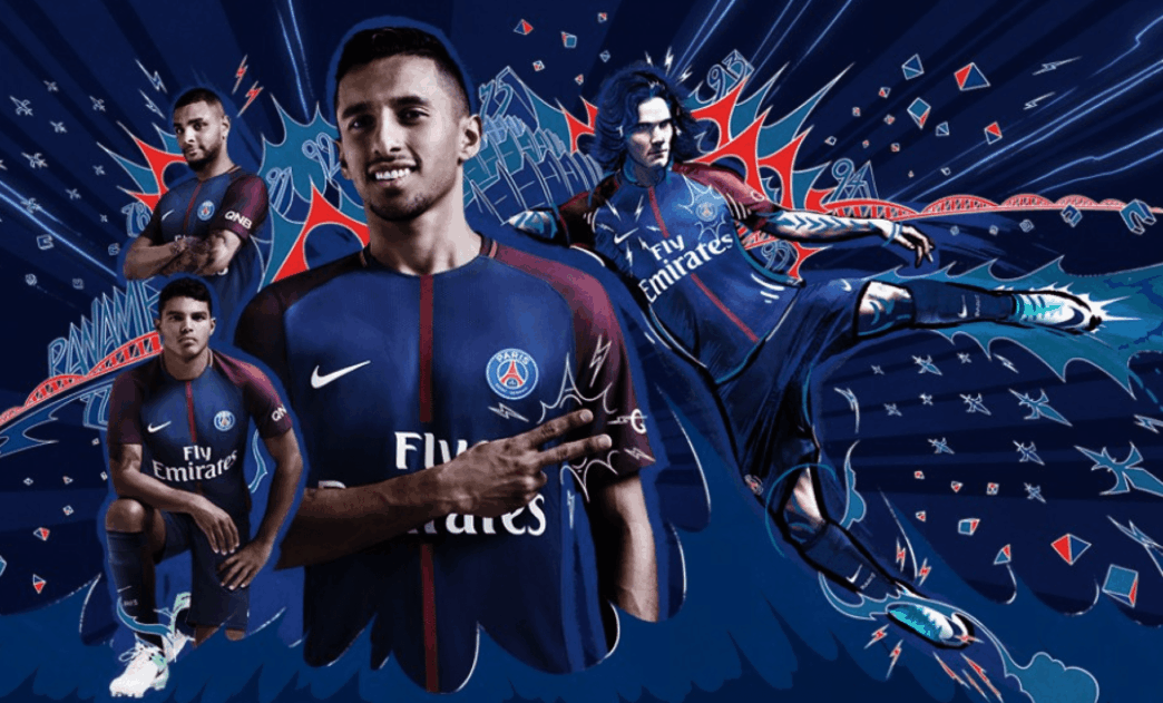 Le PSG dévoile son maillot domicile 2017/2018
