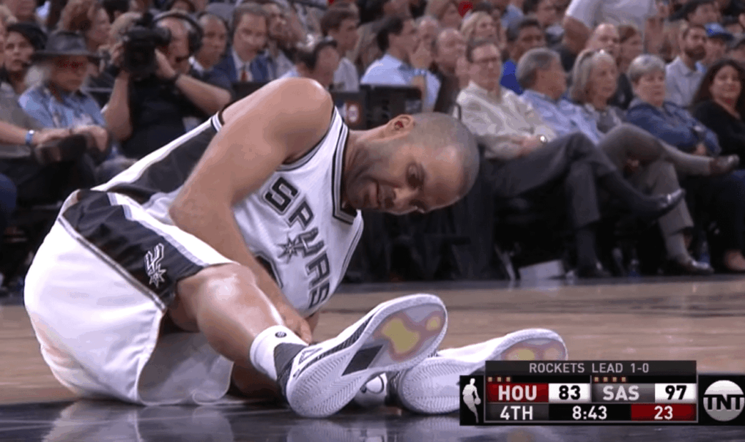 La blessure de Tony Parker face aux Rockets