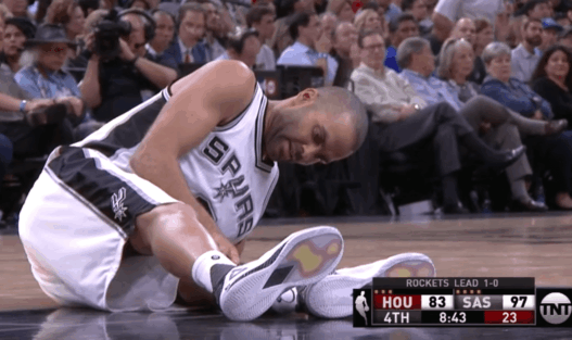 La blessure de Tony Parker face aux Rockets