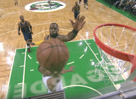 chase-down Block de LeBron James contre les Celtics