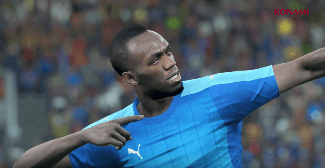 Usain Bolt débarque dans le trailer de PES 2018