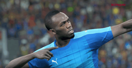 Usain Bolt débarque dans le trailer de PES 2018