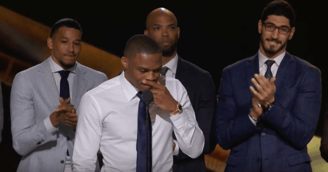 Le discours de Russell Westbrook pour son trophée de MVP