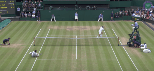 Roger Federer régale contre Marin Cilic