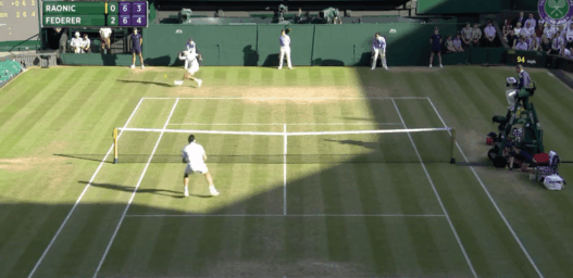 Le passing ahurissant de Roger Federer contre Milos Raonic