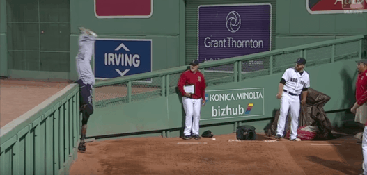 Le catch complètement fou d’Austin Jackson contre les Red Sox