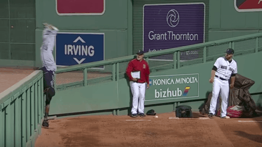 Le catch complètement fou d’Austin Jackson contre les Red Sox