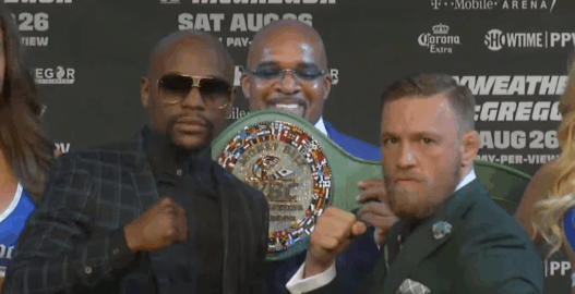 Conor McGregor Floyd Mayweather ceinture