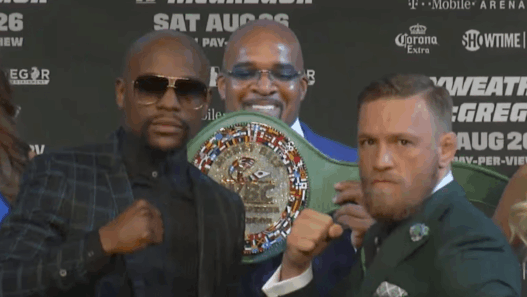 Conor McGregor Floyd Mayweather ceinture