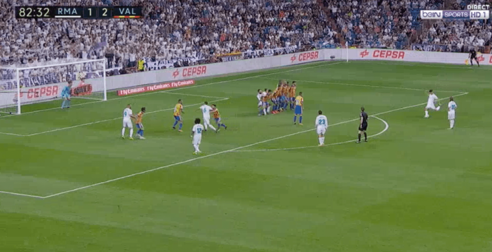 Marco Asensio arrache l’égalisation face à Valence sur coup franc