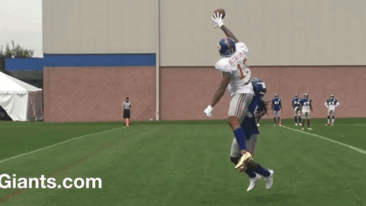 La réception folle d’Odell Beckham Jr. à l’entraînement