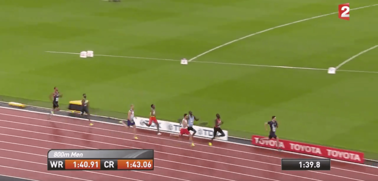 Le finish fou de Pierre-Ambroise Bosse lors de la finale du 800m
