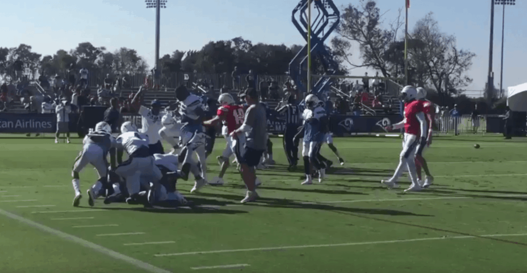 Grosse baston entre les Rams et les Chargers à l'entrainement