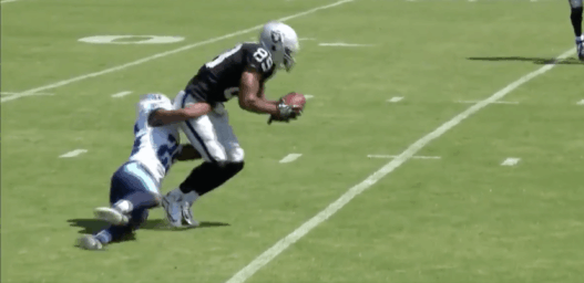 Amari Cooper s&rsquo;est pris pour un tank contre les Titans