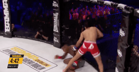 Damien Lapilus remettait en jeu ce soir sa ceinture face à l'anglais Daniel Crawford lors du Bamma 31.