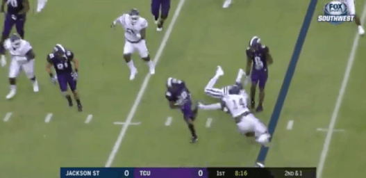 Kenedy Snell marque un touchdown de folie pour ses débuts à l’université