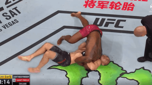Ovince St-Preux Von Flue choke Yushin Okami