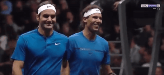 Roger Federer et Rafael Nadal remportent leur premier match de double