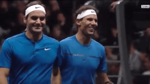 Roger Federer et Rafael Nadal remportent leur premier match de double