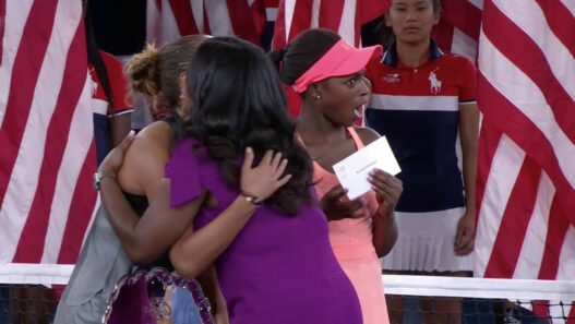 La réaction de Sloane Stephens au moment où elle gagne 3.7 millions de dollars
