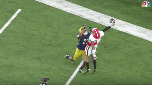 Terry Godwin pour le touchdown