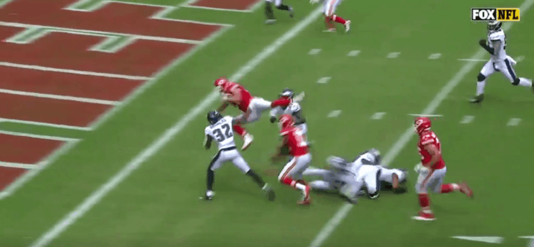 Le touchdown fou de Travis Kelce contre les Philadelphia Eagles