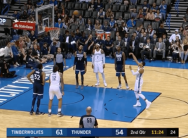 Andre Roberson airballs lancers francs