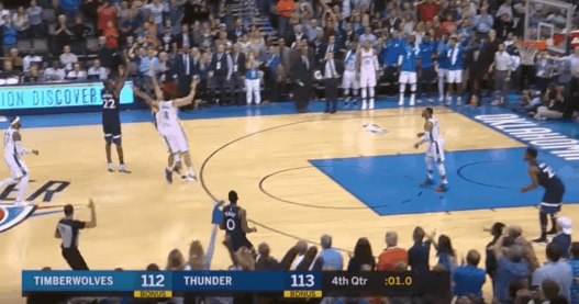 Andrew Wiggins Thunder buzzer