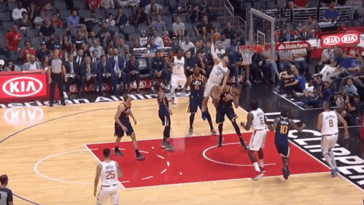 Blake Griffin Rudy Gobert poster monstrueux