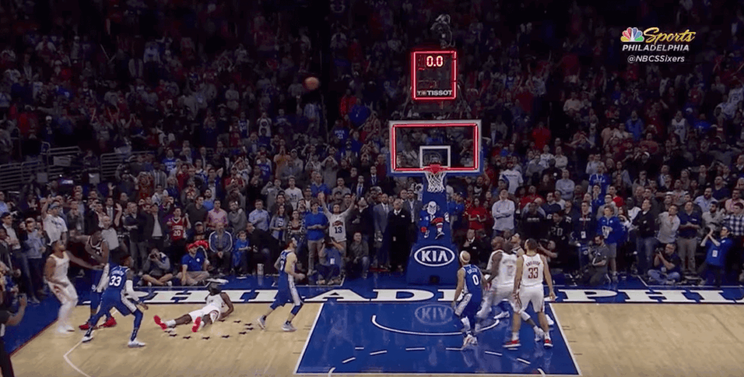 Eric Gordon Philadelphia Sixers buzzer