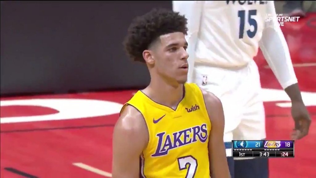 Lakers Wolves Lonzo Ball