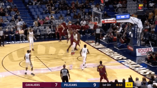 LeBron James dunk Pelicans