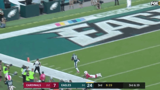 Nelson Agholor ruine son défenseur pour le touchdown fou