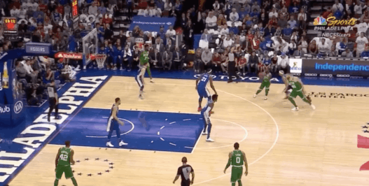 Philadelphie Kyrie Irving gros trois-points