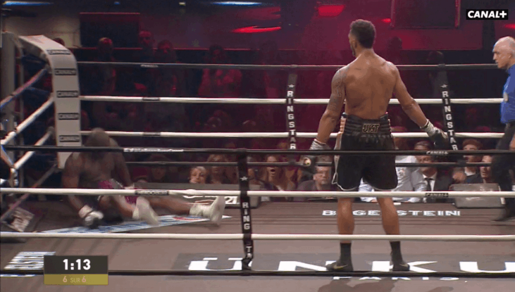 Tony Yoka Jonathan Rice knockdown