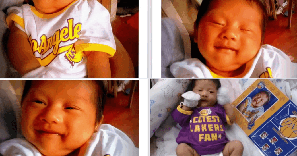 Des fans des Los Angeles Lakers appellent leur fils Lonzo